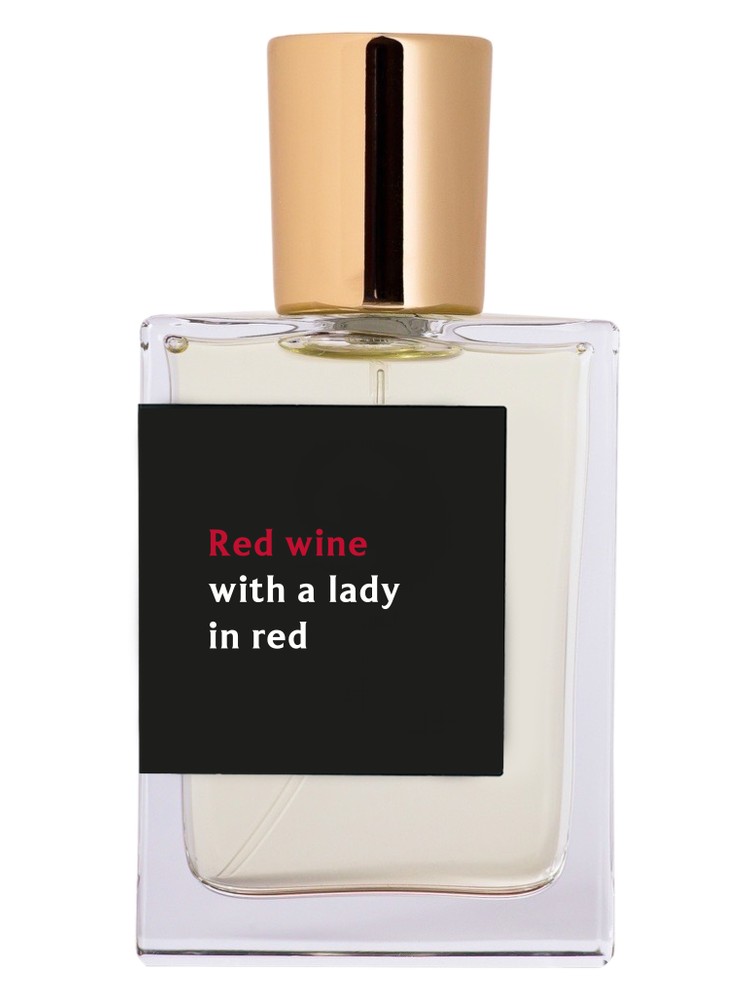 Red Wine with a Lady In Red