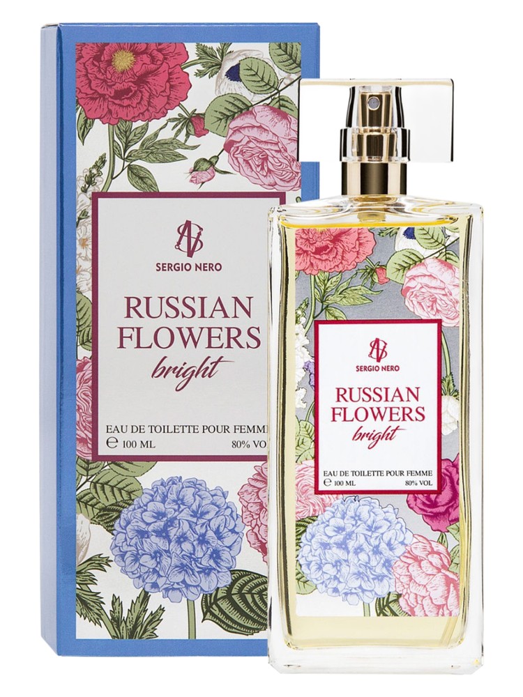 Russian Flowers Bright